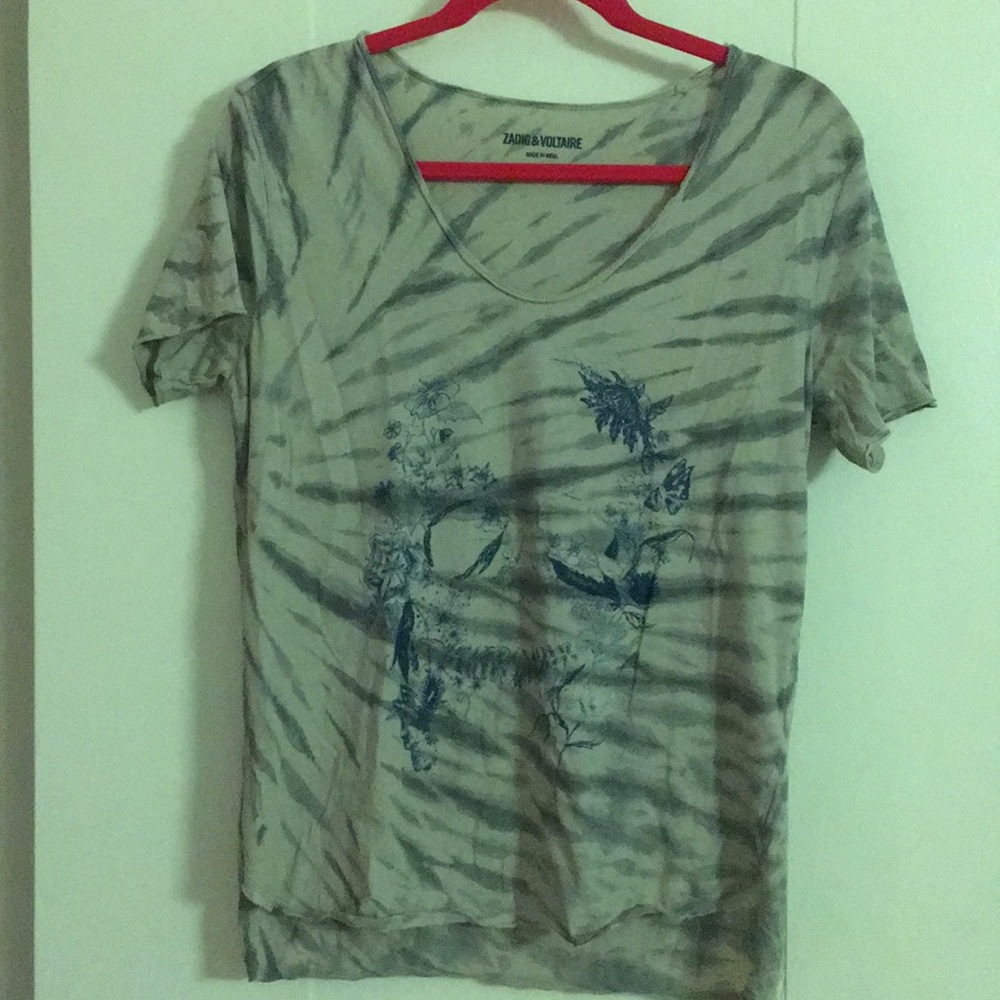NWOT Zadig + Voltaire Skull Tee